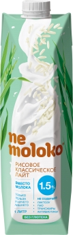 Nemoloko рисовое классическое лайт 1,5%