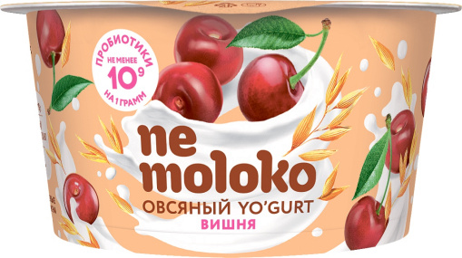 Nemoloko YO‘GURT овсяный с вишней